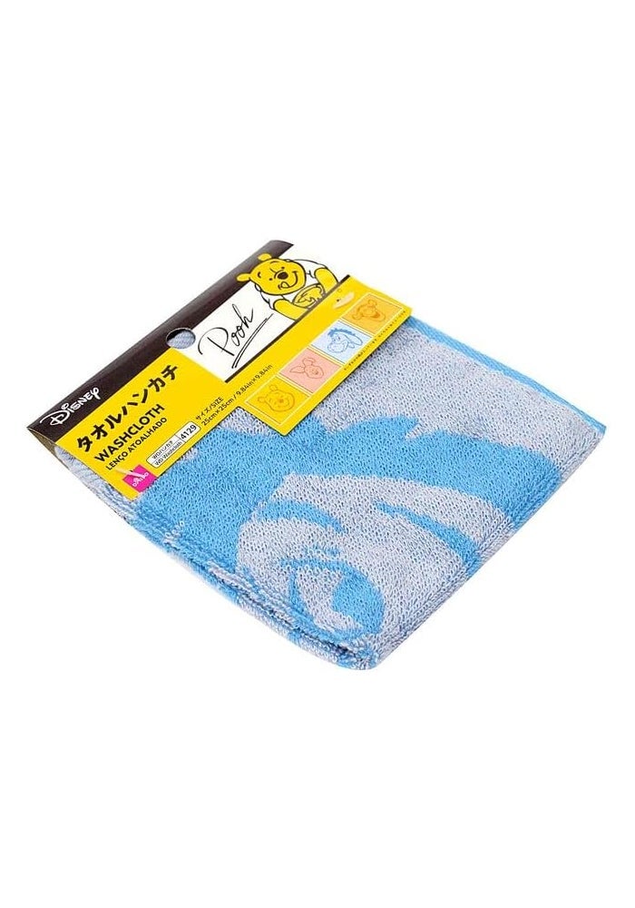 DAISO Winnie The Pooh Washcloth - 4 Patterns - Blue - Image 3